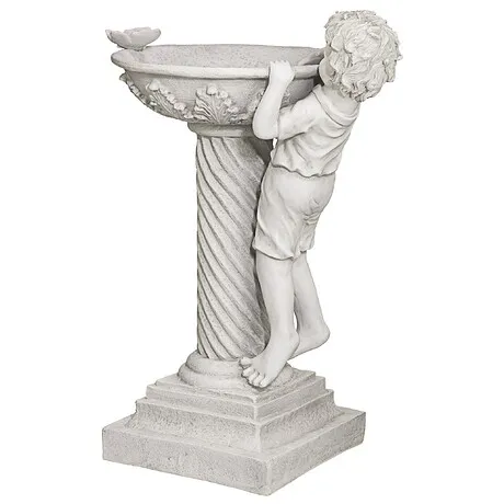 Summer's Splash Sculptural Birdbath