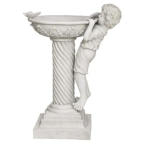 Summer's Splash Sculptural Birdbath