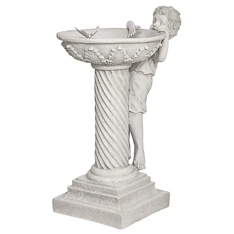 Summer's Splash Sculptural Birdbath