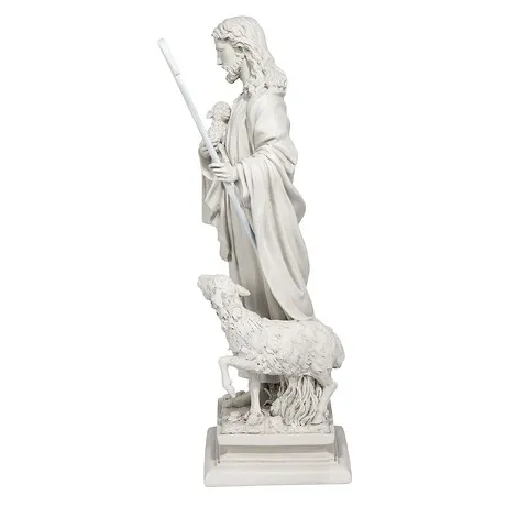 Jesus the Good Shepherd Garden Statue: Large