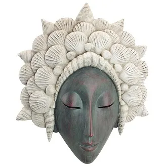 The Seashell Maiden Mermaid Wall Sculpture: Each