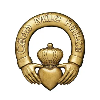 One Hundred Thousand Welcomes Claddagh Wall Sculpture