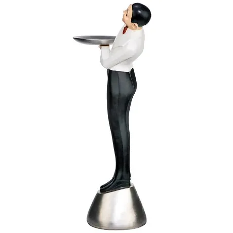 Francois the Parisian Art Deco Butler Sculptural Pedestal Table