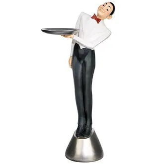 Francois the Parisian Art Deco Butler Sculptural Pedestal Table