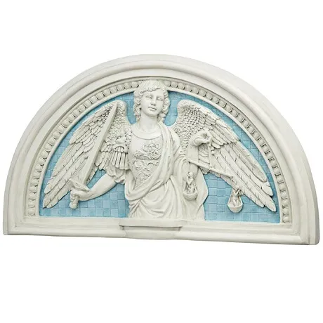 Saint Michael the Prince of Light Lunette Wall Sculpture