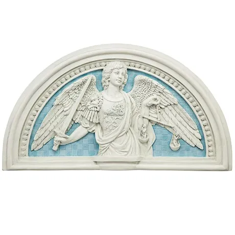 Saint Michael the Prince of Light Lunette Wall Sculpture