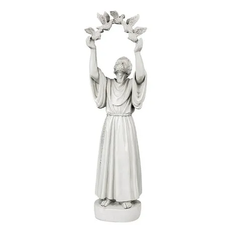 Saint Francis' Doves of Peace Garden Statue