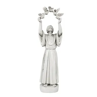 Saint Francis' Doves of Peace Garden Statue