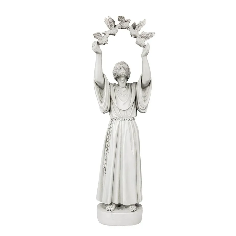 Saint Francis' Doves of Peace Garden Statue