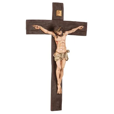 Crucifixion of Christ Cross Wall Sculpture