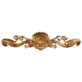 De Velde Water Lily Architectural Wall Pediment