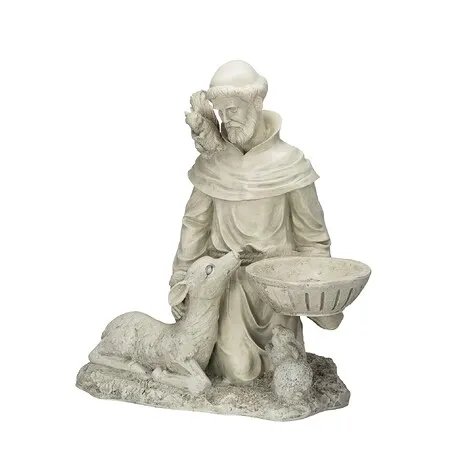 Saint Francis Feeds the Animals Garden Statue