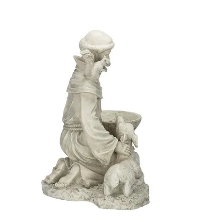 Saint Francis Feeds the Animals Garden Statue