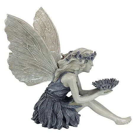 The Sunflower Fairy Bird Feeder Statue
