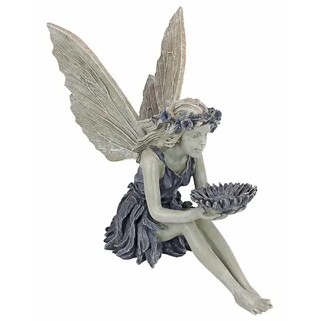 The Sunflower Fairy Bird Feeder Statue