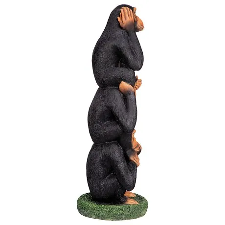 Hear No Evil, See No Evil, Speak No Evil Monkeys Grand-Scale Statue