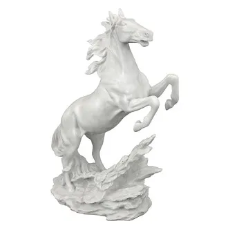 Untamed Beauty Bonded Marble Horse Statue