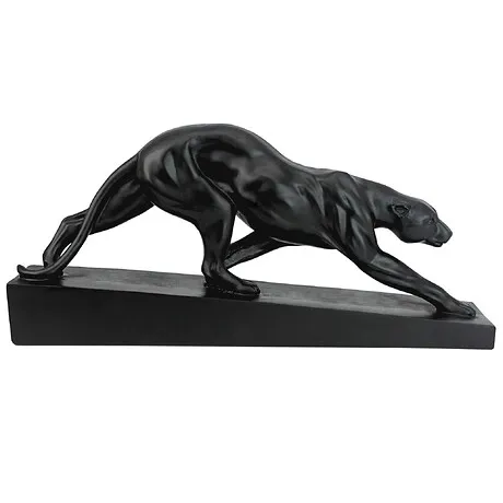 Art Deco Panther on the Prowl Statue