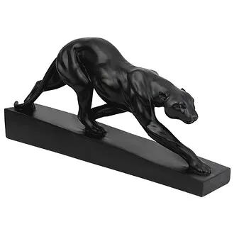 Art Deco Panther on the Prowl Statue