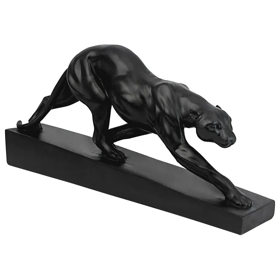 Art Deco Panther on the Prowl Statue