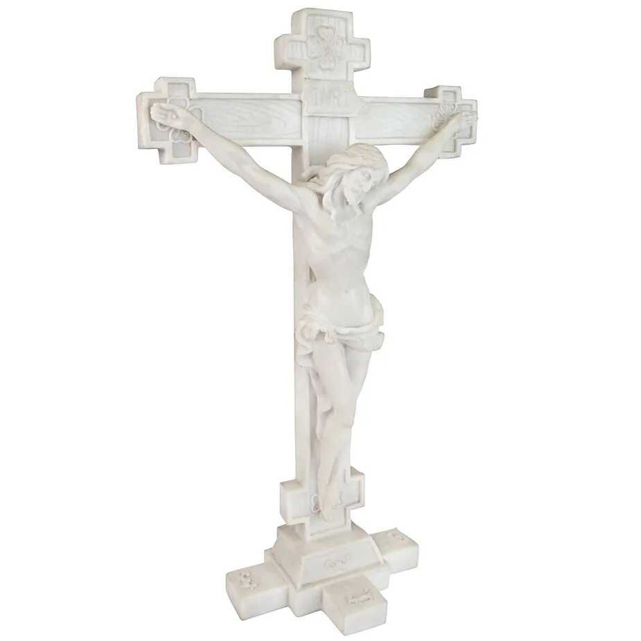 Crucifix: Body of Christ Bonded Marble Resin Statue