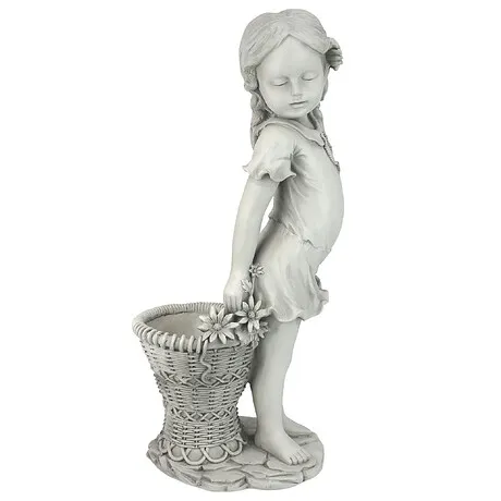 Frances the Flower Girl Garden Planter Statue