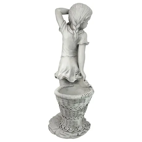 Frances the Flower Girl Garden Planter Statue