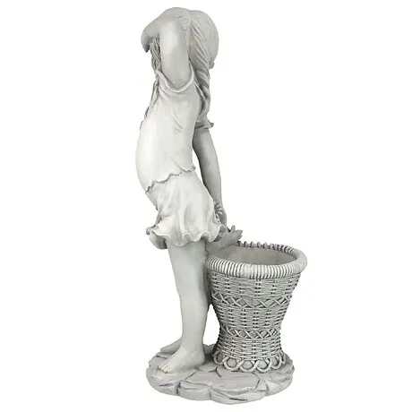 Frances the Flower Girl Garden Planter Statue