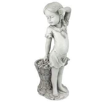 Frances the Flower Girl Garden Planter Statue