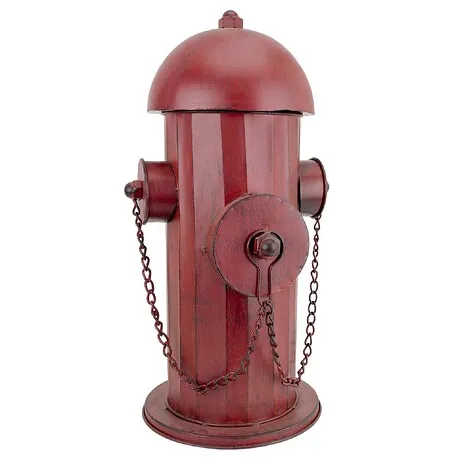 Vintage Metal Fire Hydrant Statue: Medium