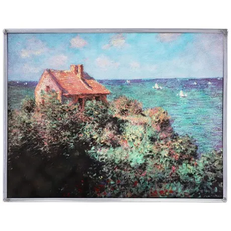 Fisherman's Cottage on the Cliffs at Varengeville, 1882 Art Glass Panel