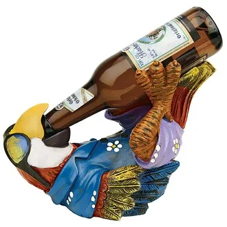 Beer Buddy Tiki Parrot Statue