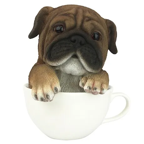 Puppuccino Puppy Collectible Dog Statue: Pug