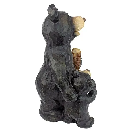 Black Forest Momma and Cub Bear Pair Statue