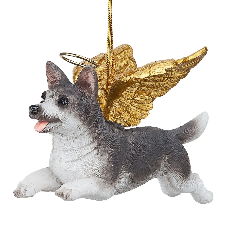 Honor Your Pet: Siberian Husky Holiday Dog Angel Ornament