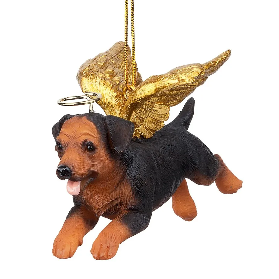 Honor Your Pet: Rottweiler Holiday Dog Angel Ornament