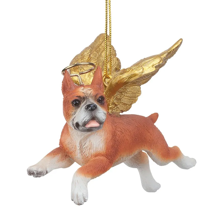 Honor Your Pet: Boxer Holiday Dog Angel Ornament
