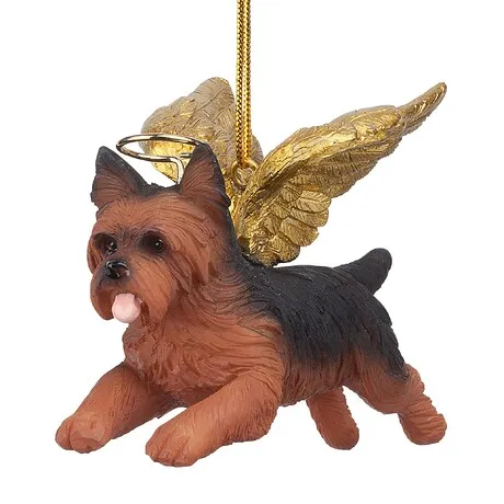 Honor Your Pet: Yorkie Holiday Dog Angel Ornament