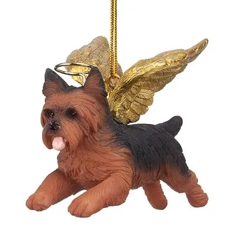 Honor Your Pet: Yorkie Holiday Dog Angel Ornament