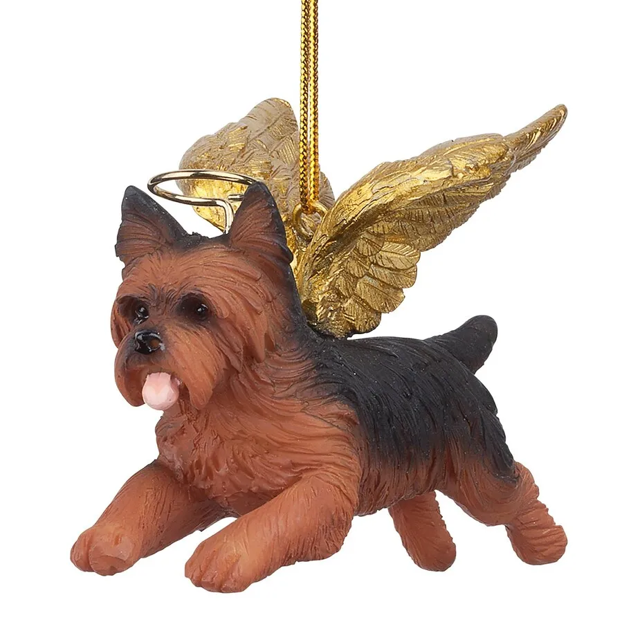 Honor Your Pet: Yorkie Holiday Dog Angel Ornament