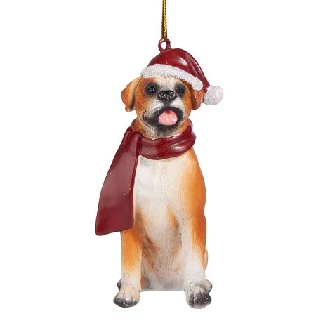 Boxer Holiday Dog Ornament Pet Decoration