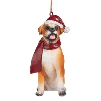 Boxer Holiday Dog Ornament Pet Decoration
