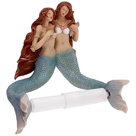 The Mermaids of Flushing Cove Bathroom Toilet Paper Holder