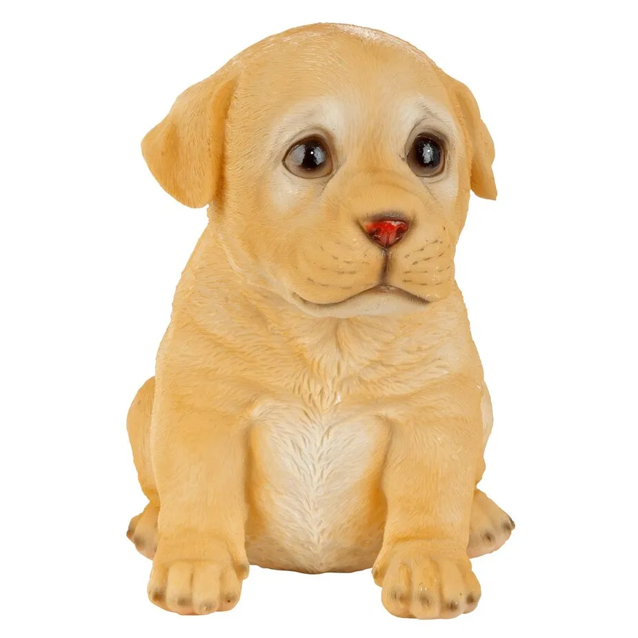 Yellow Lab Puppy Partner Collectible Dog Statue