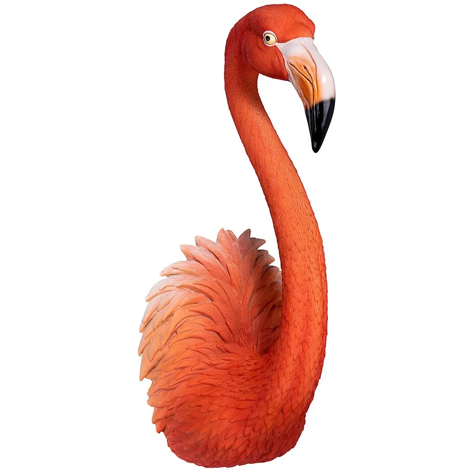 Pink Flamingo Tropical Pop Culture Icon Wall Sculpture