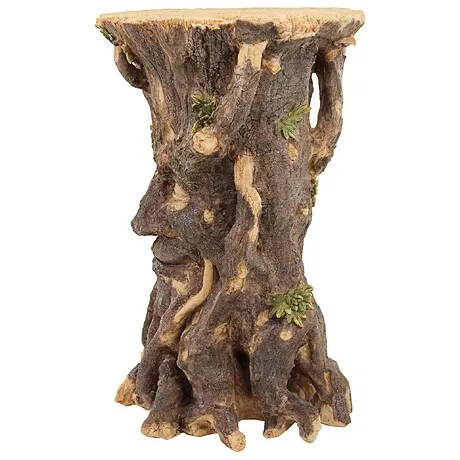 Craggy Bark Tree Ent Sculptural Side Table