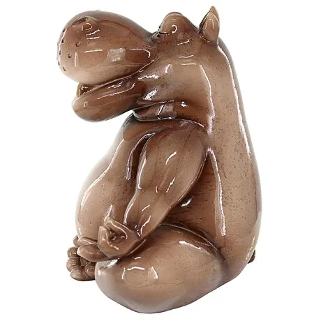 A Ton of Zen Yoga Hippo Garden Statue