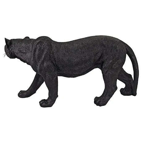 Shadowed Predator Black Panther Statue: Large
