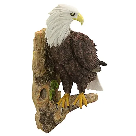 American Bald Eagle Bird of Prey Wall Sculpture
