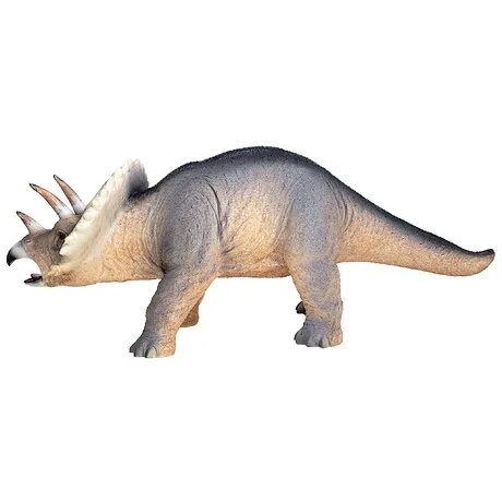 Scaled Jurassic Triceratops Dinosaur Statue